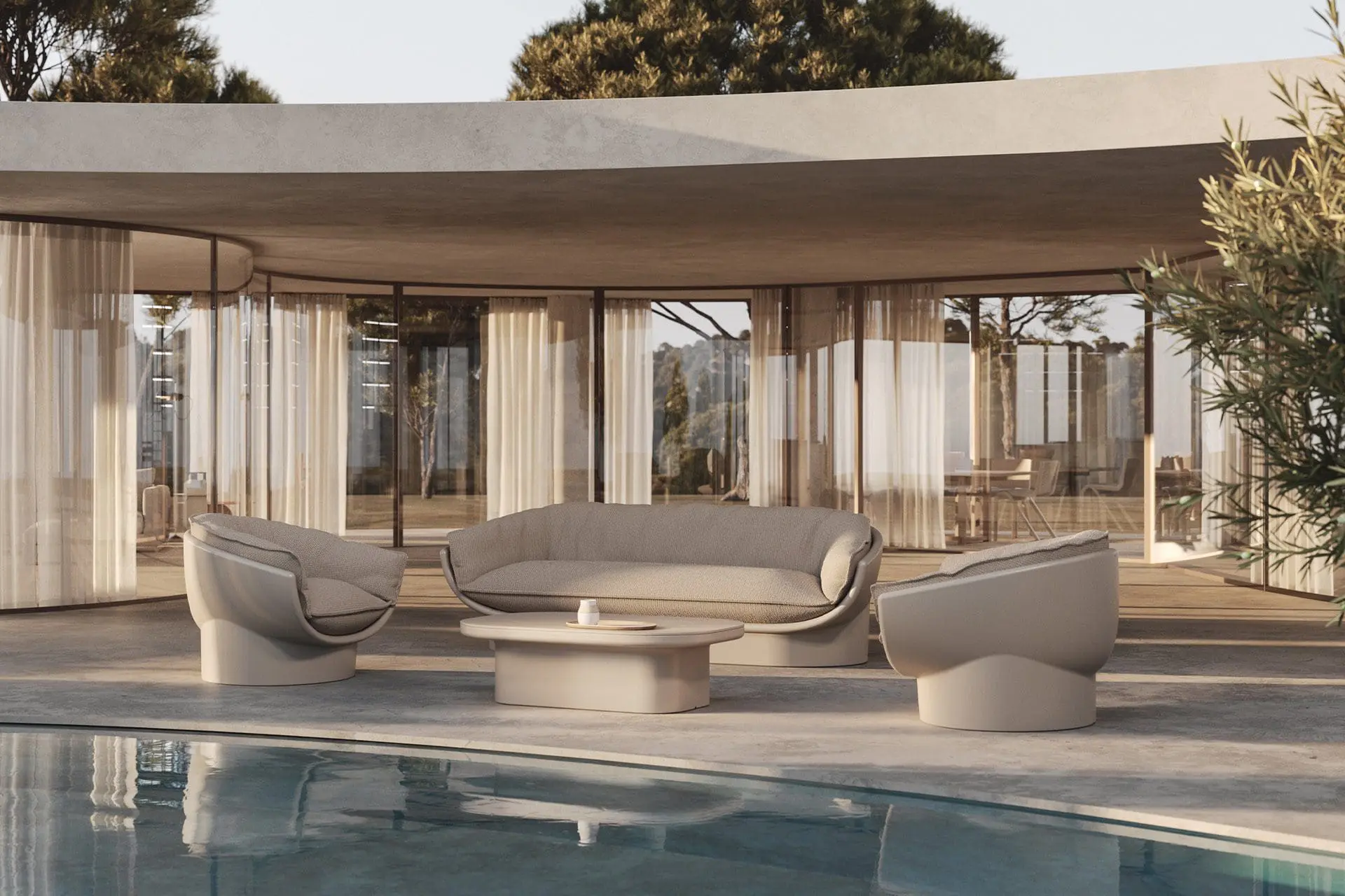 Vondom Luna outdoor furniture collection by Ramón Esteve