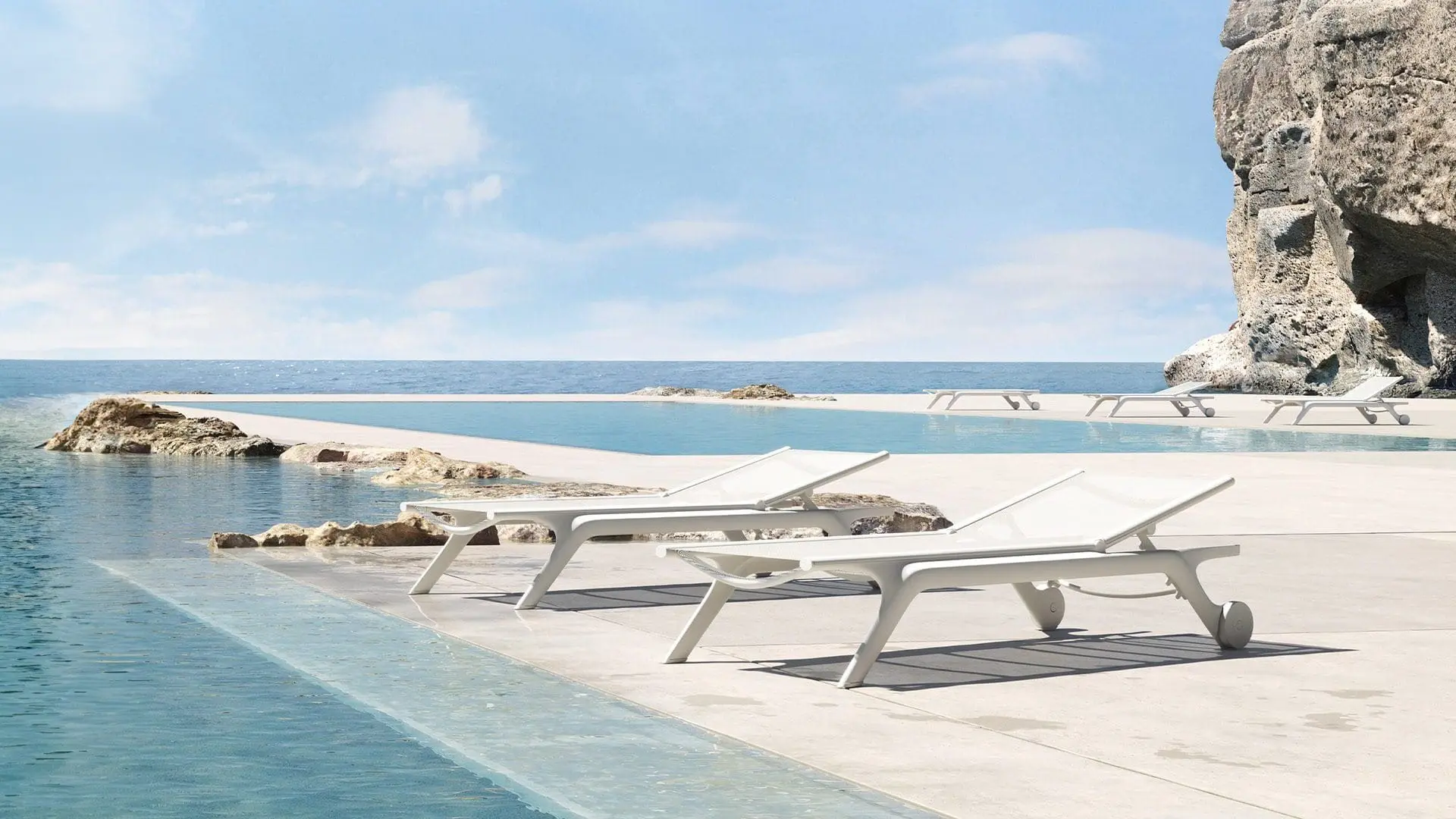 Tumbona de diseño Africa, diseñada por Eugeni Quitllet para Vondom