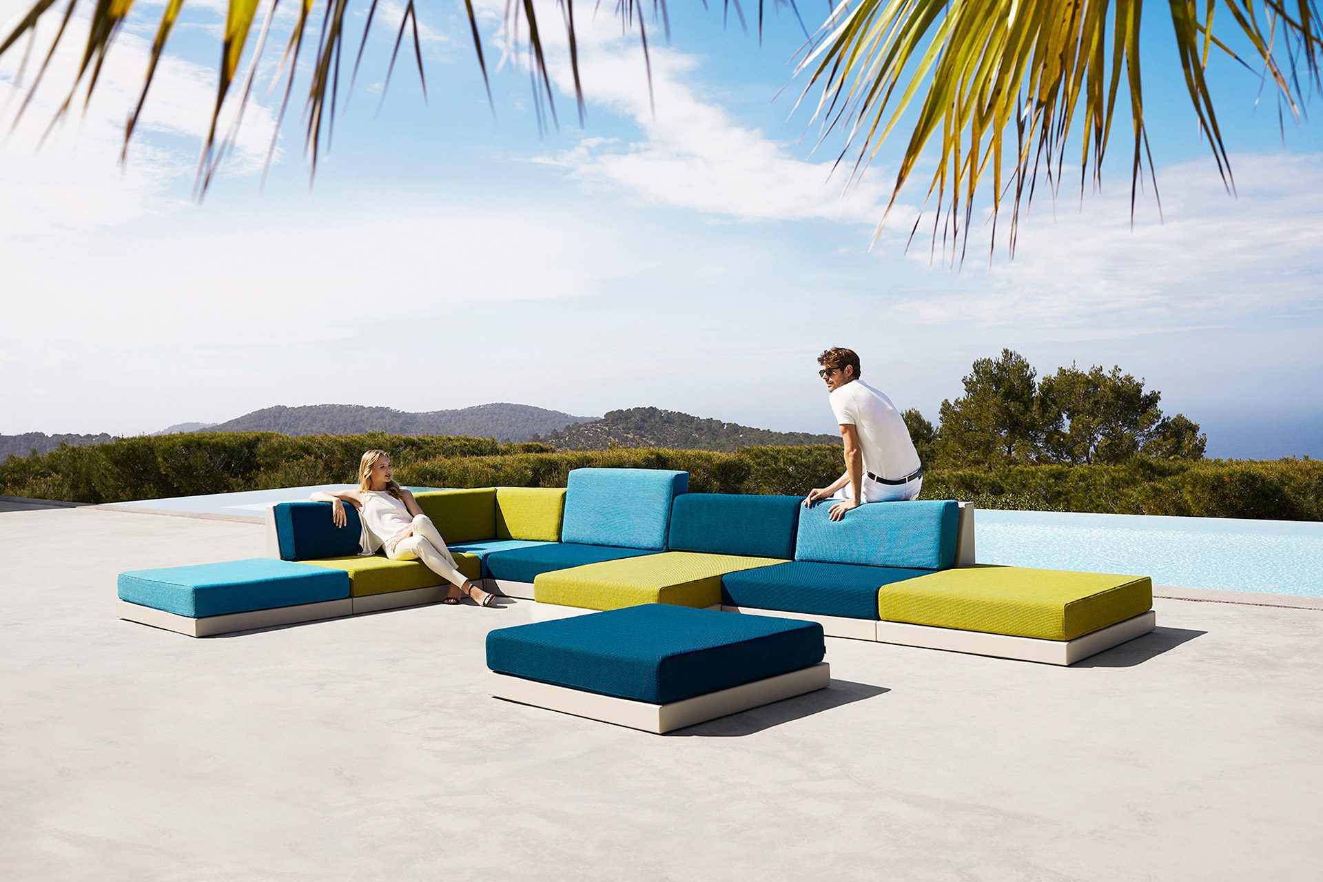 Pixel outdoor sofa collection by Vondom