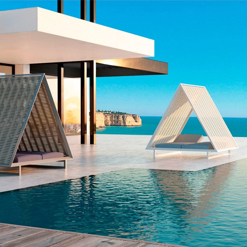 Vineyard Collection design daybed by Vondom