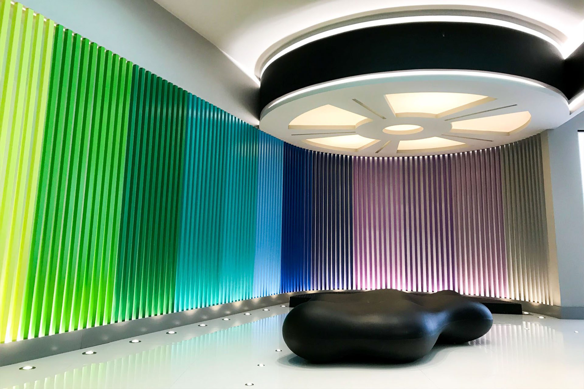 Lava bench designed by Karim Rashid Vondom