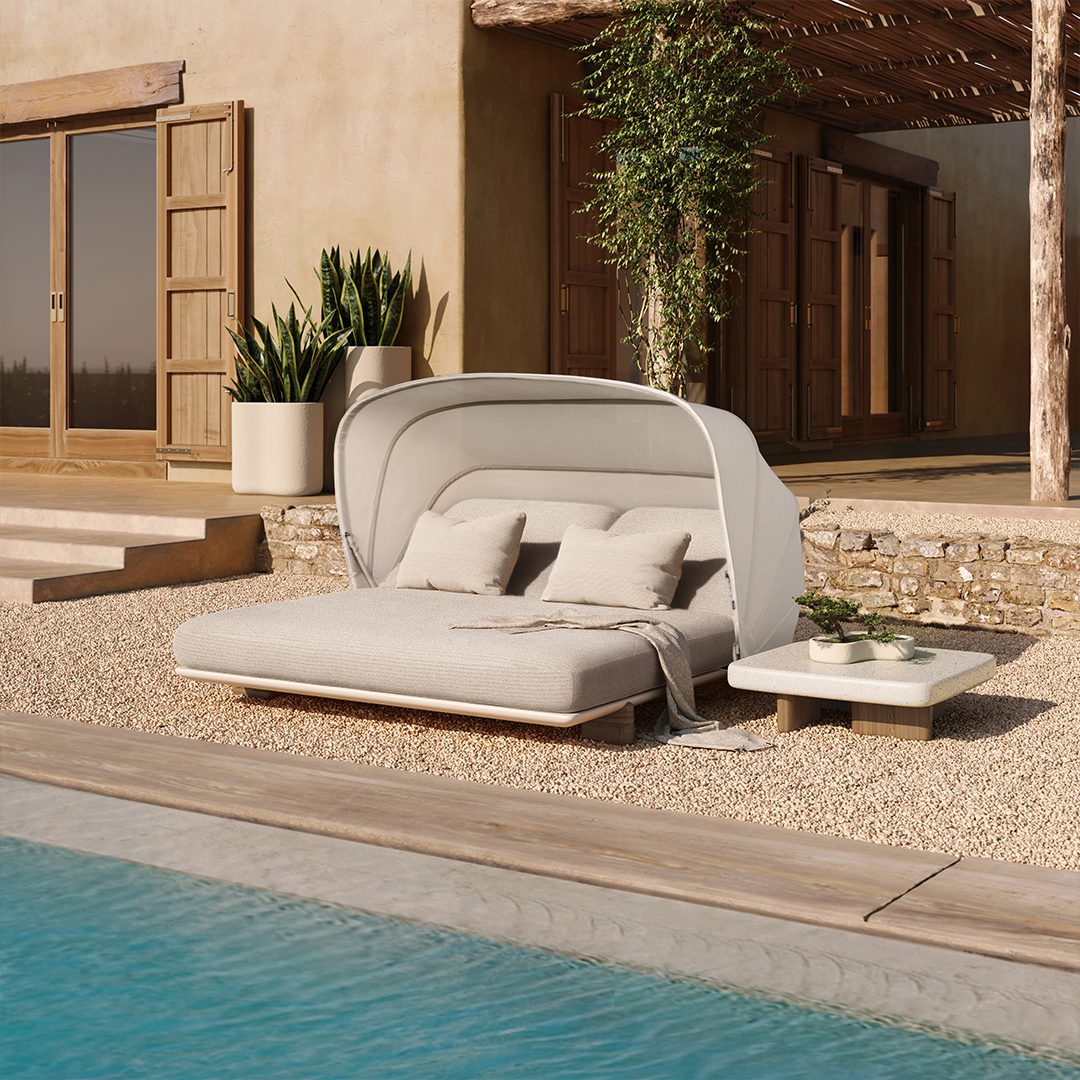 Vondom Milos daybed, designed by Jean-Marie Massaud.