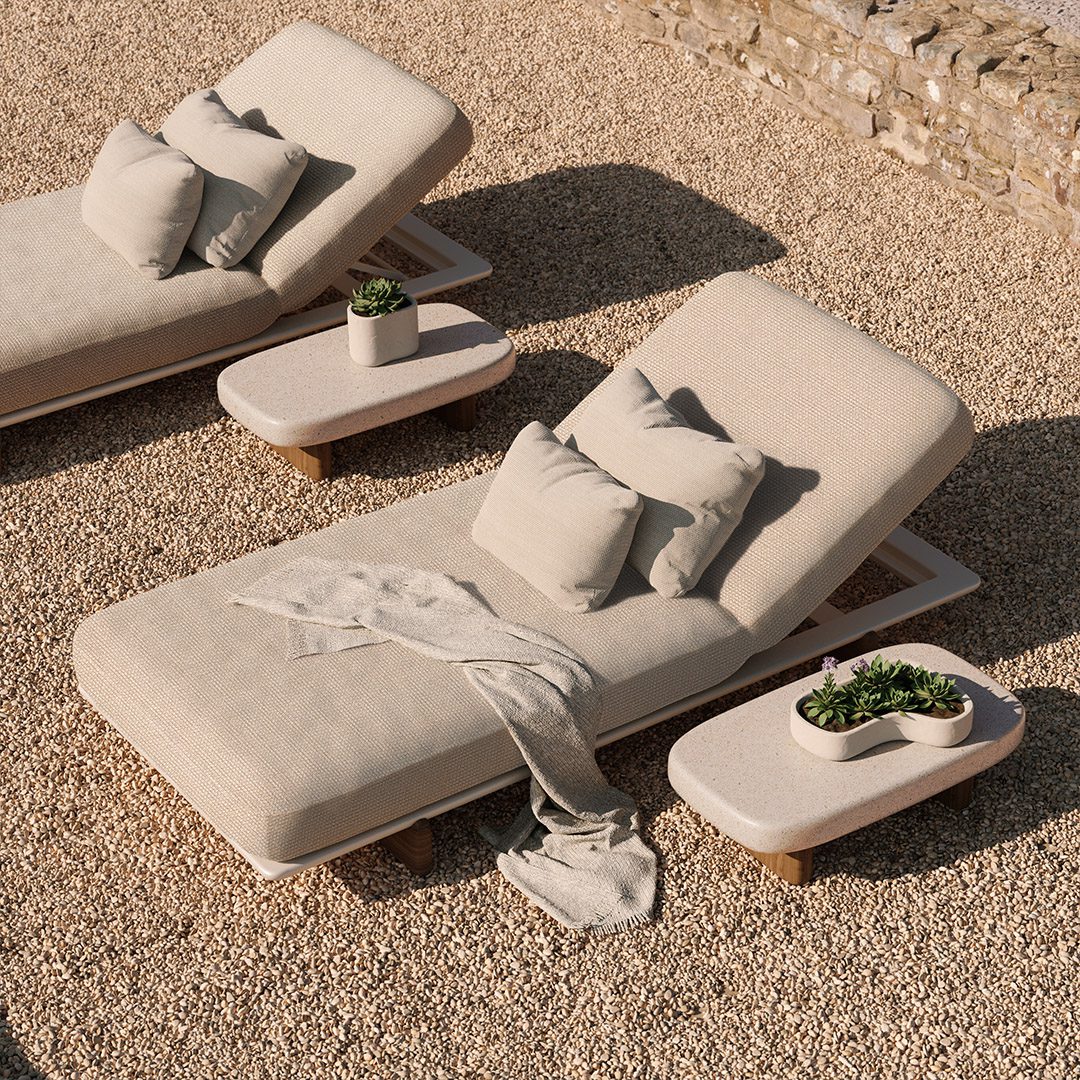 Vondom Milos sun lounger, designed by Jean-Marie Massaud.