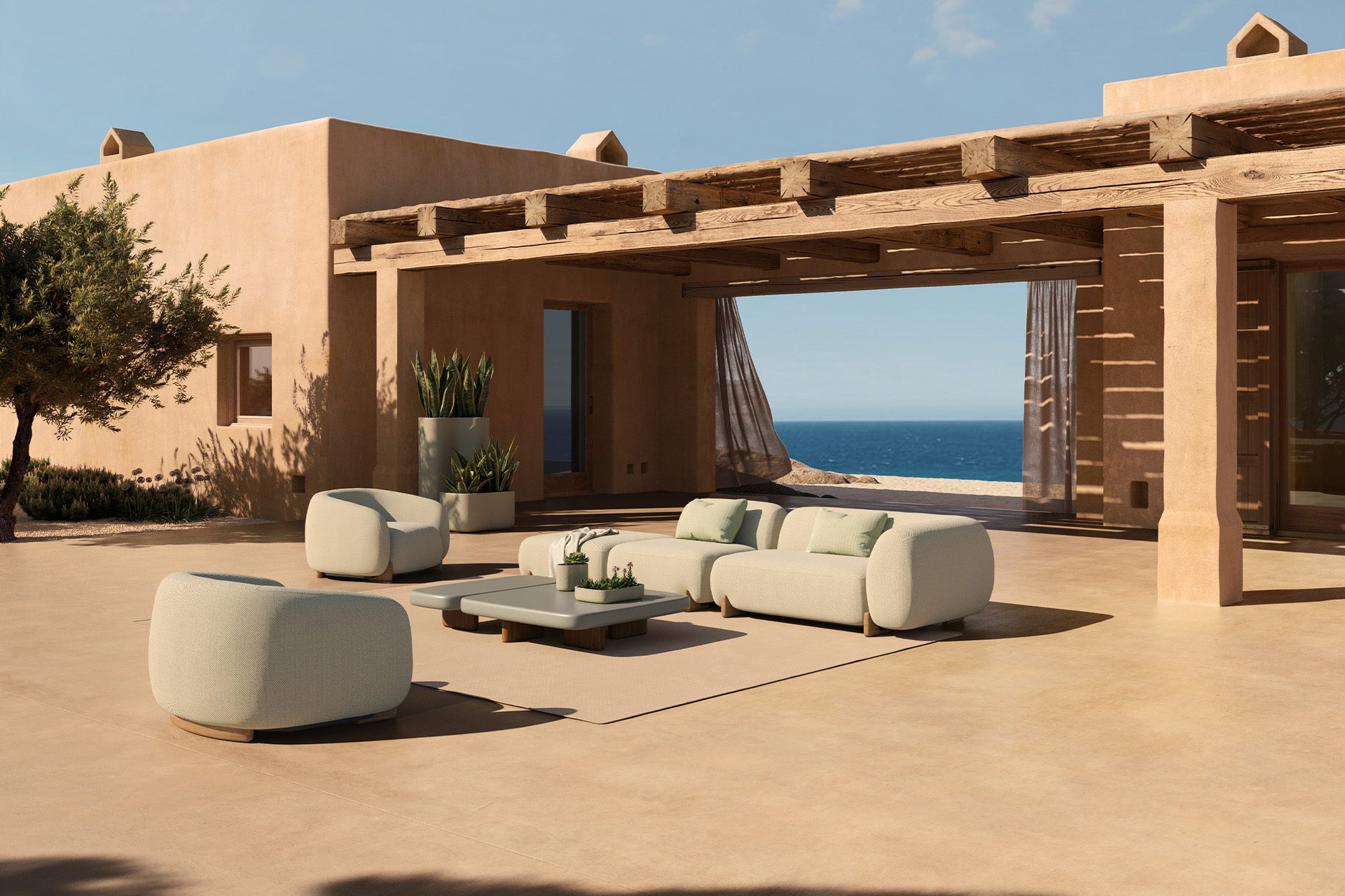 Vondom Milos outdoor furniture designed by Jean-Marie Massaud.