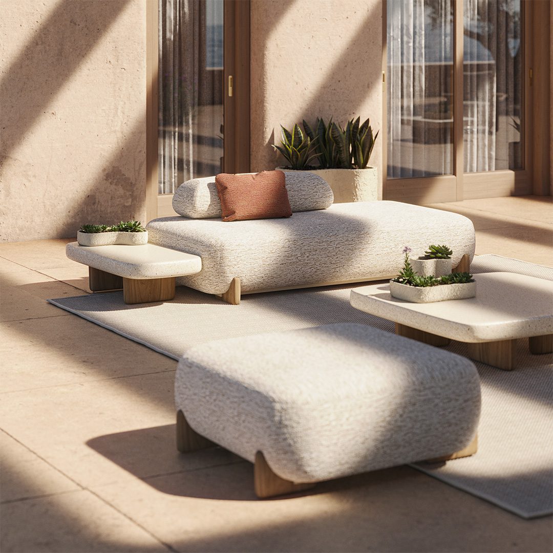 Vondom Milos outdoor furniture designed by Jean-Marie Massaud.