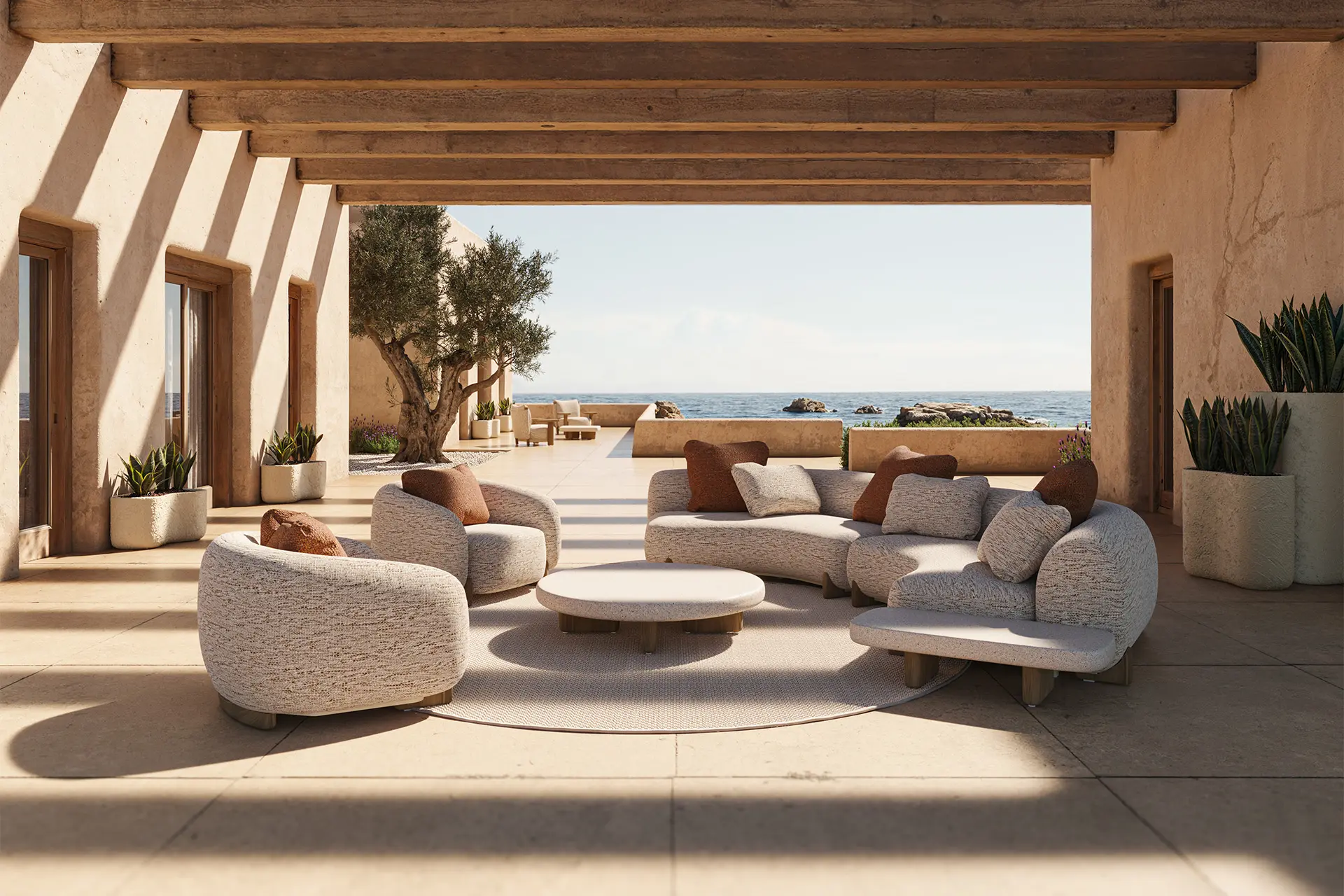 Vondom Milos outdoor furniture designed by Jean-Marie Massaud.