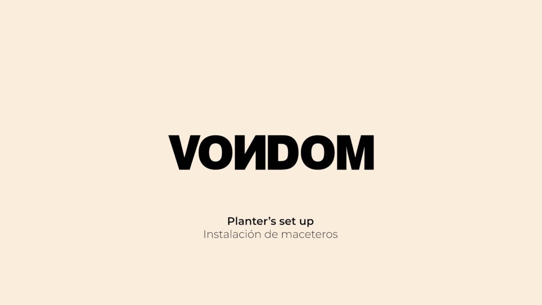 Vondom | Instrucciones de instalación de maceteros