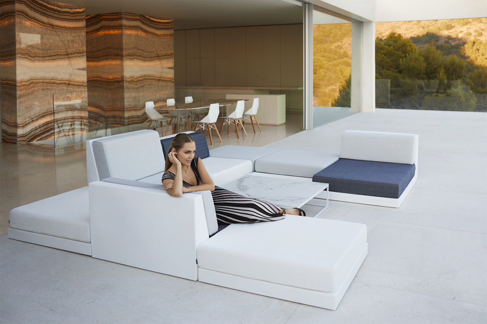 Pixel outdoor sofa collection by Vondom