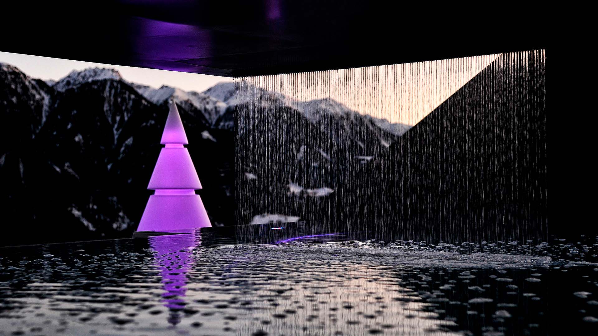 Forest Christmas tree lamp by Ramon Esteve Vondom