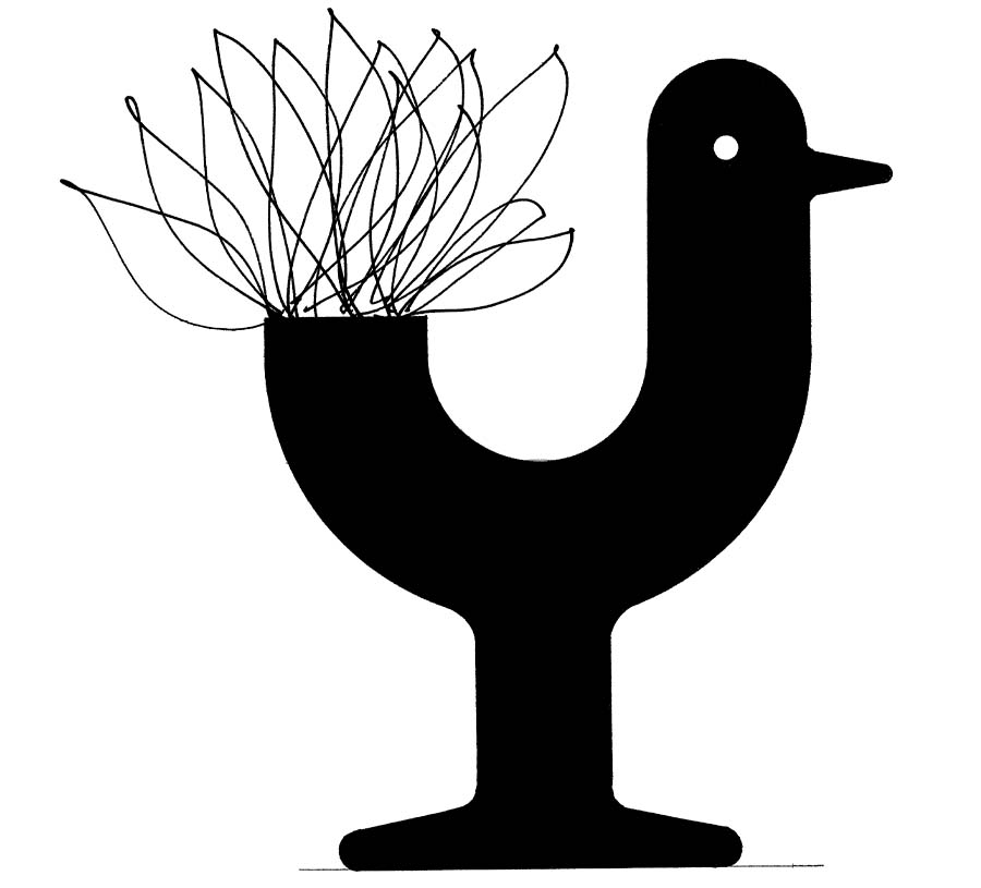 Peacock planter by Eero Aarnio Vondom