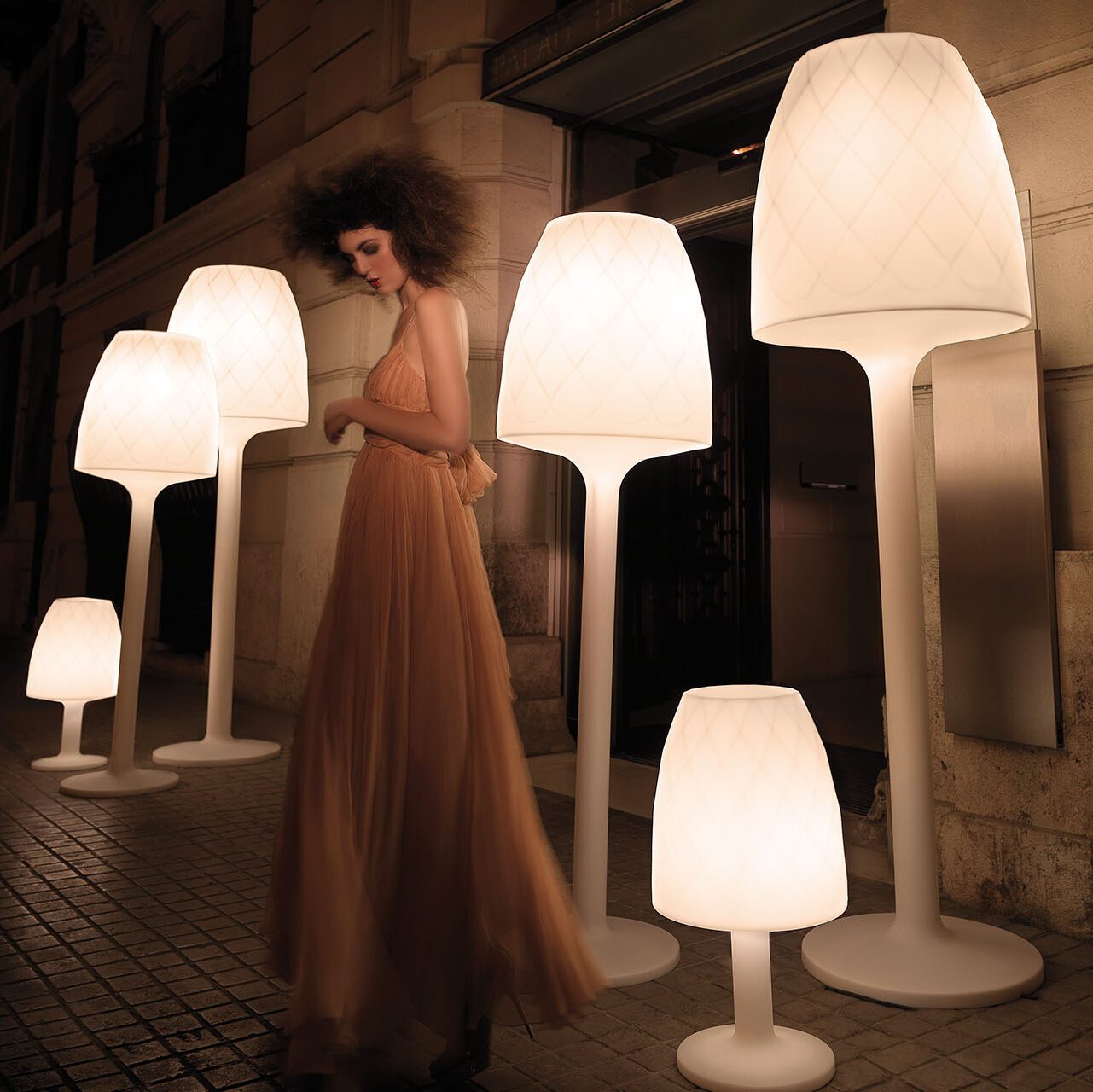 Vases outdoor lamps by JM Ferrero Vondom